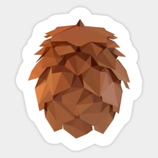 MINIMALIST LOW POLY PINECONE Sticker